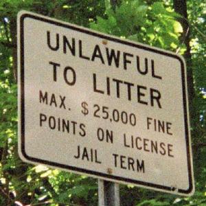 Don't litter on PA 331!