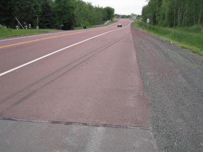 Red asphalt