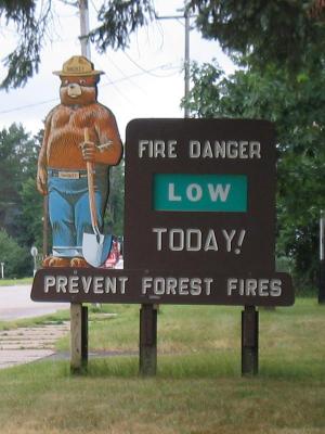 Fire danger low